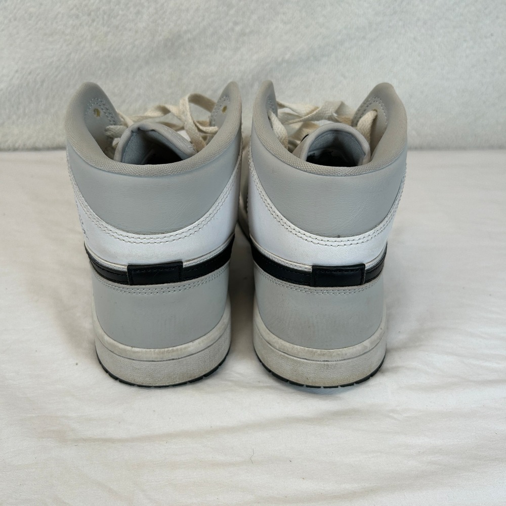 Nike Air Jordan 1 Mid Womens 8.5 Grey Fog Black White BQ6472-015 Sneakers - Picture 6 of 16